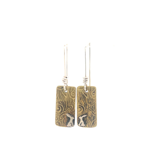 Nouveau Frame with Small Jackrabbit Earrings #8b