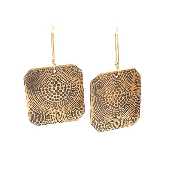 Art Deco Fanfare Earrings #94A