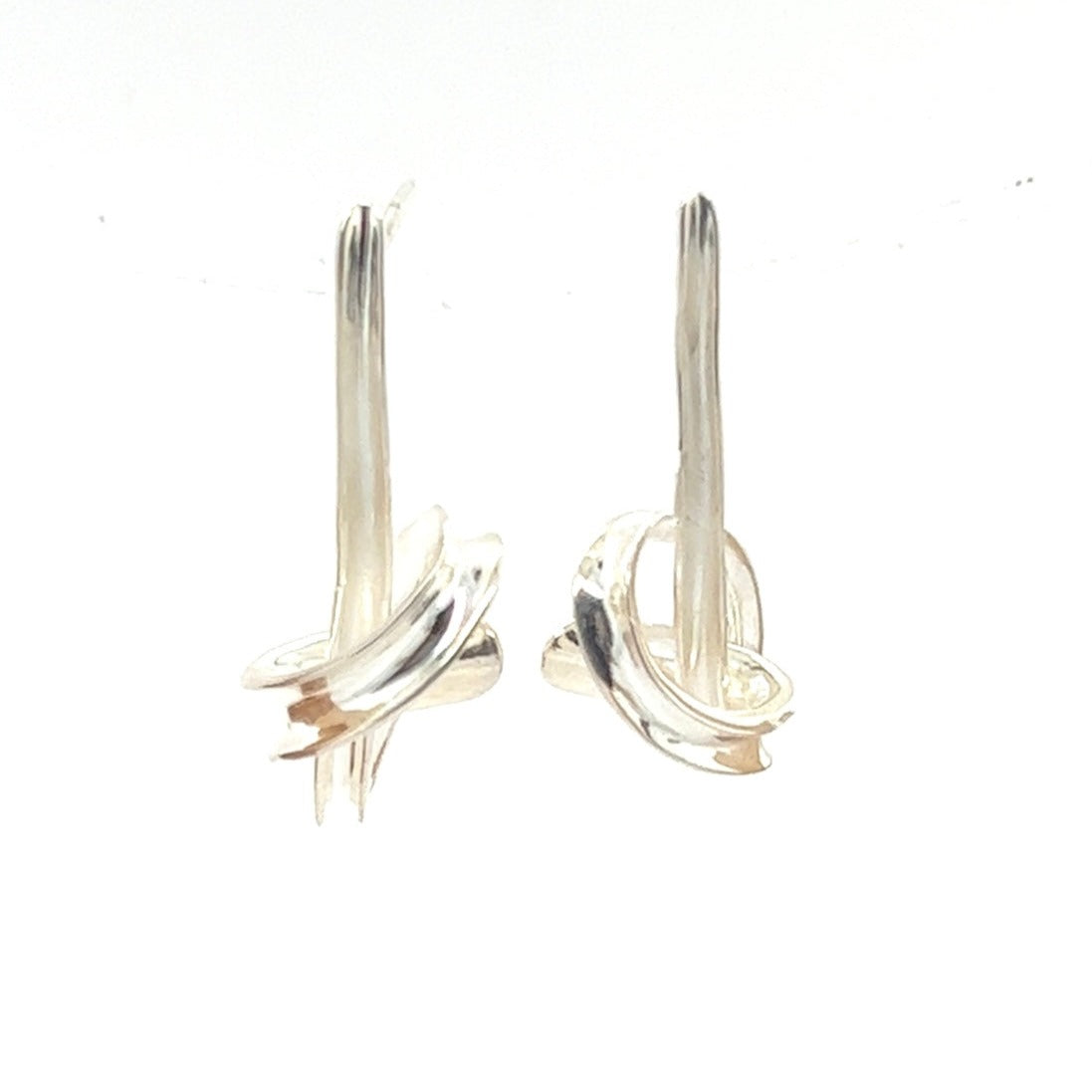Twin Twist Knot Earrings #91A
