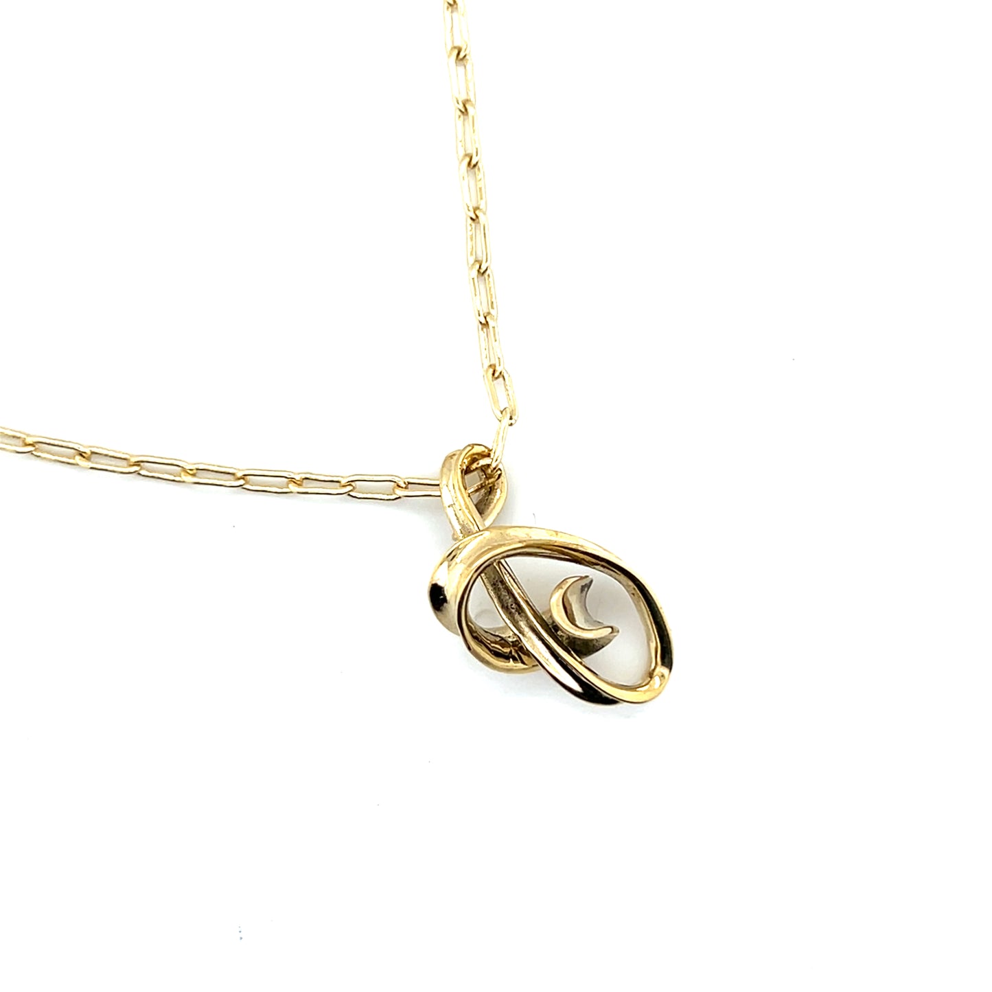 Twin Twist Knot Necklace #91A