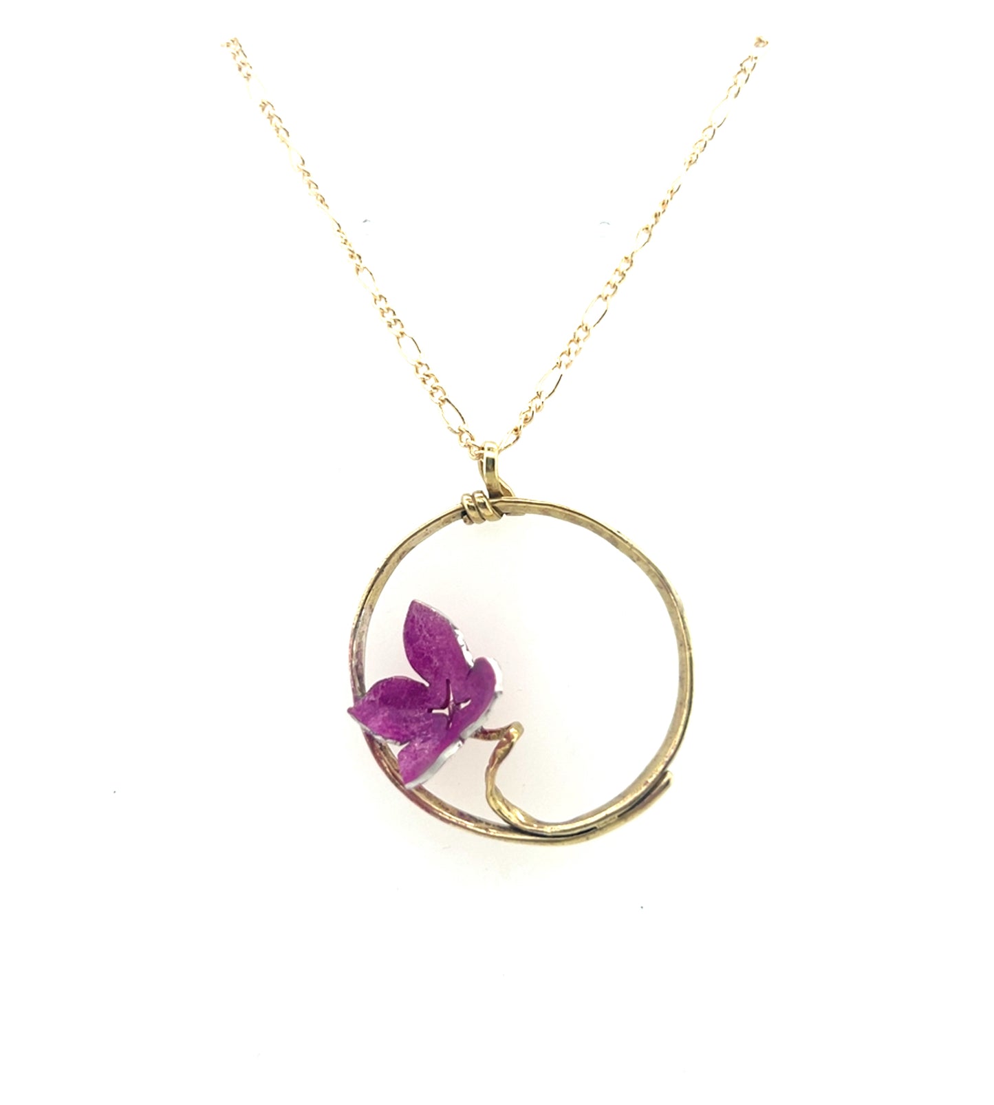 Purple Lilac Vine Necklace