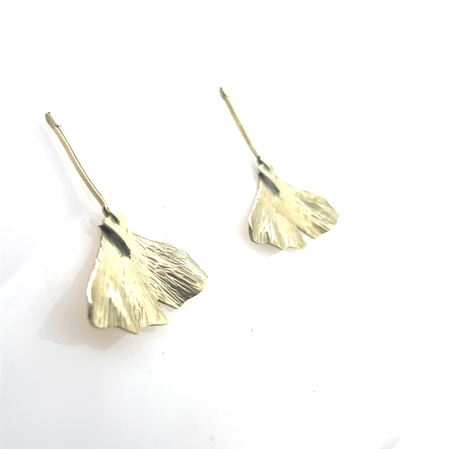 Ginkgo Deco Drops Small Earrings