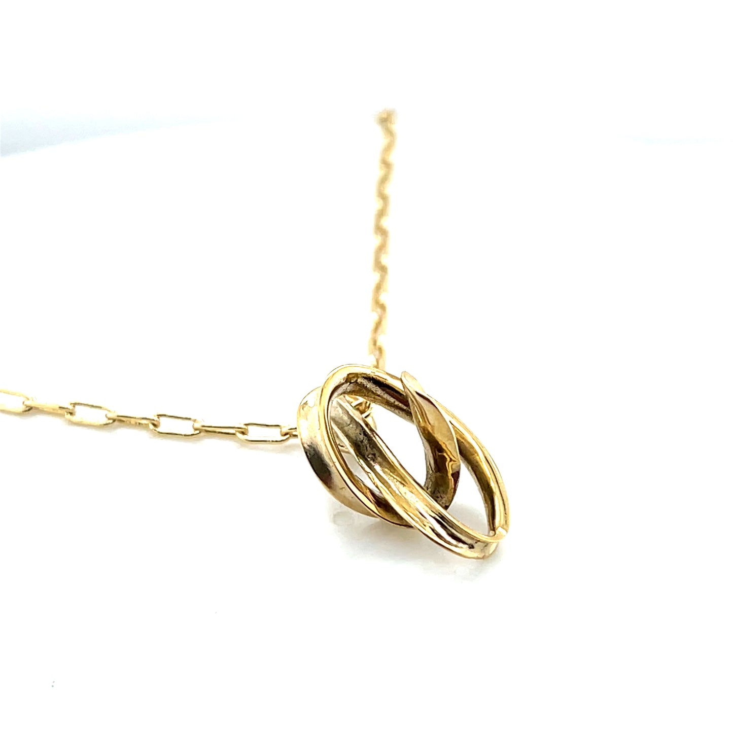 Twin Twist Knot Necklace #91A