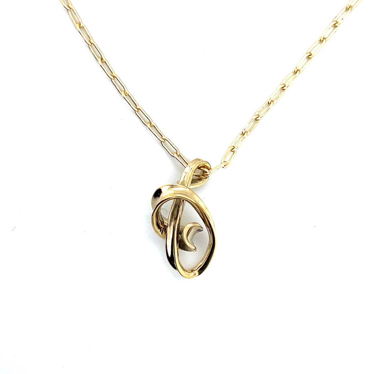 Twin Twist Knot Necklace #91A