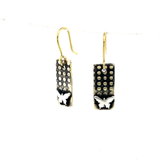 Polka Dot with Butterfly Earrings