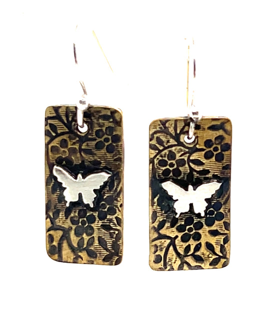 Butterfly Floral Earrings