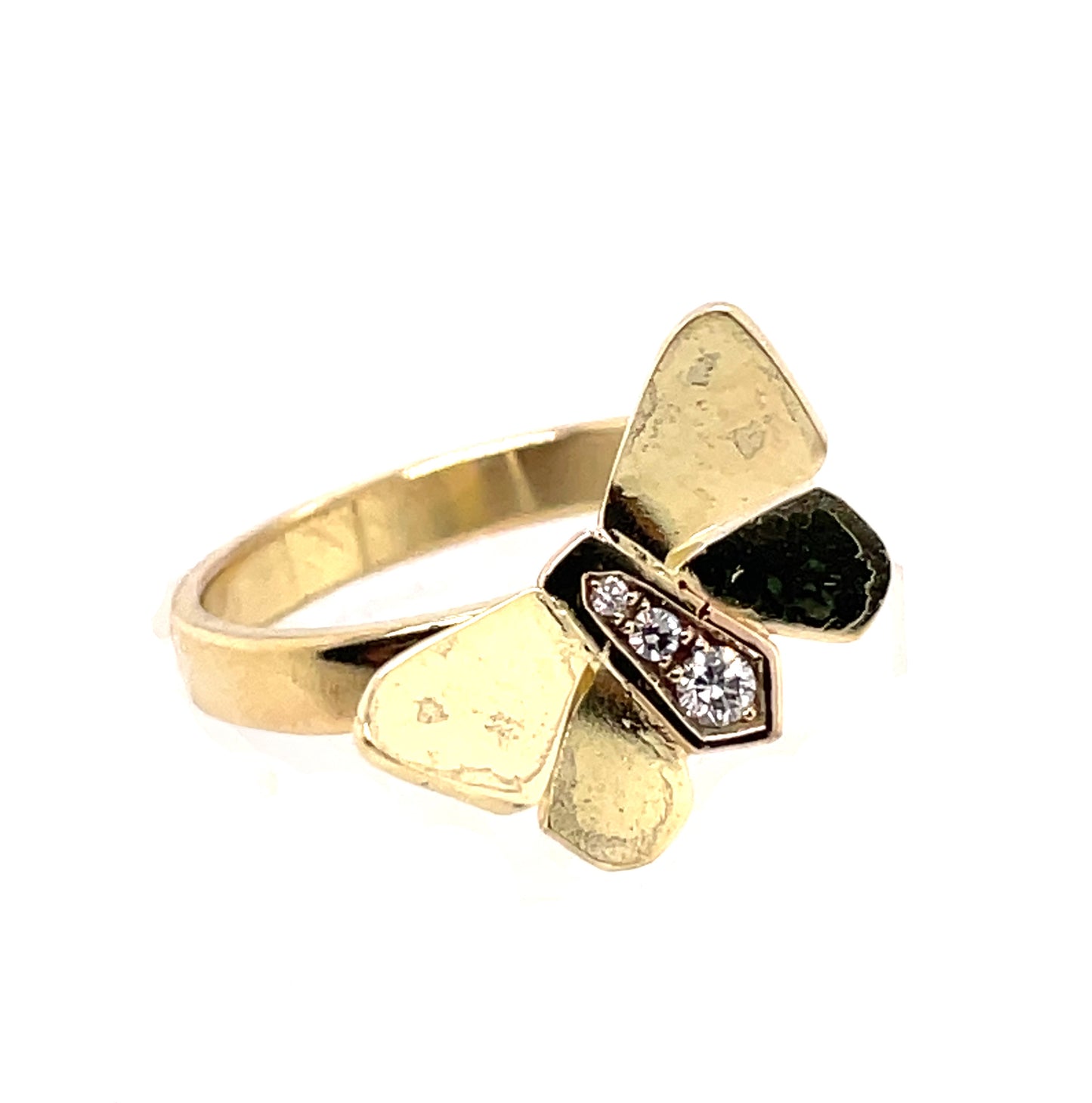 Butterfly Ring with Diamonds #278