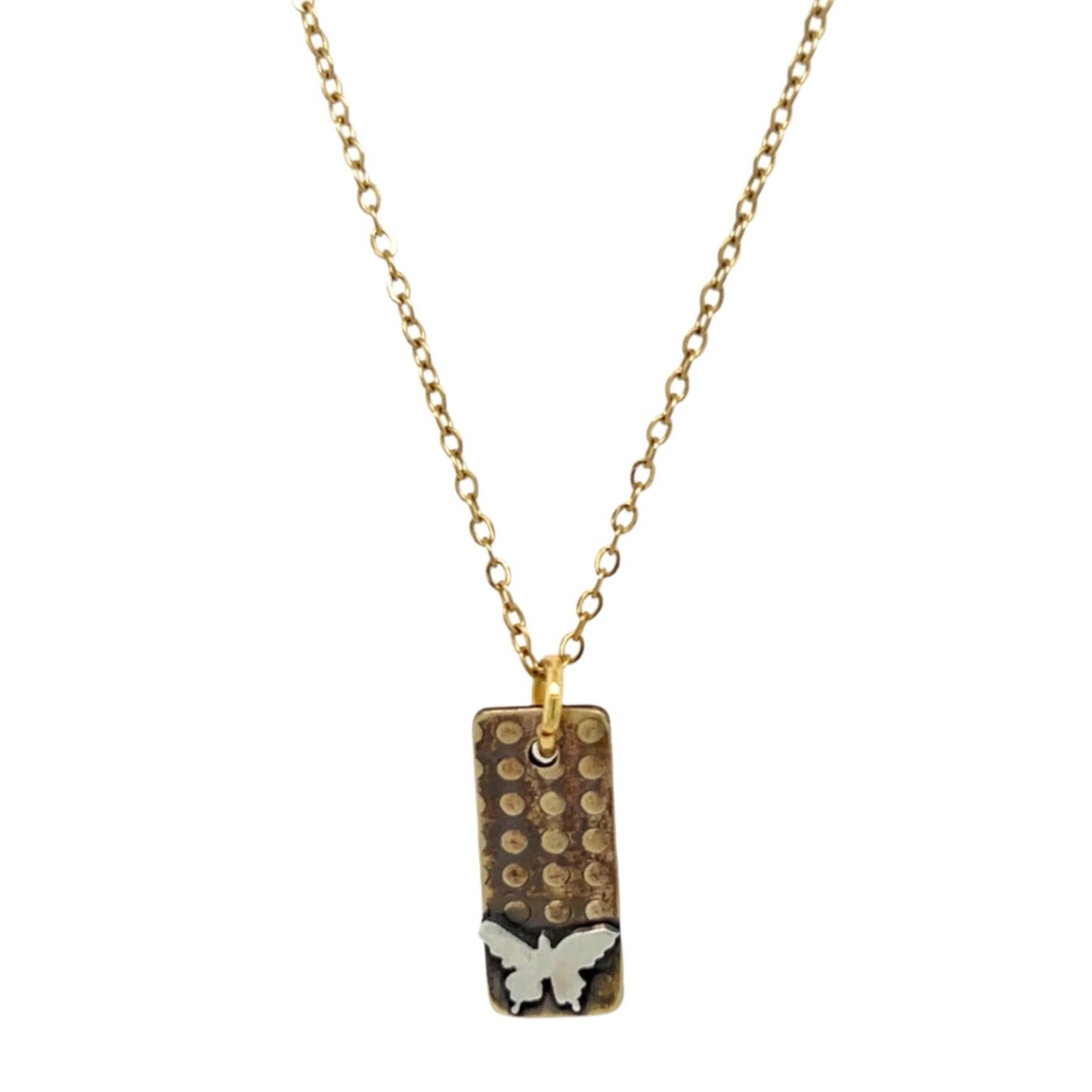 Polka Dot with Butterfly Neckalce #5b