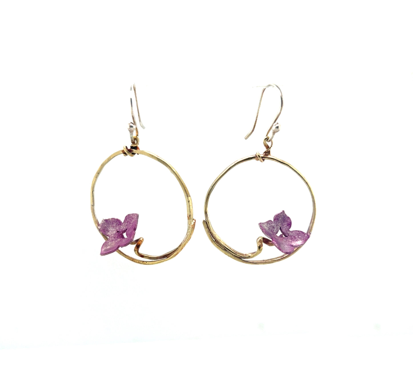 Purple Lilac Vine Necklace