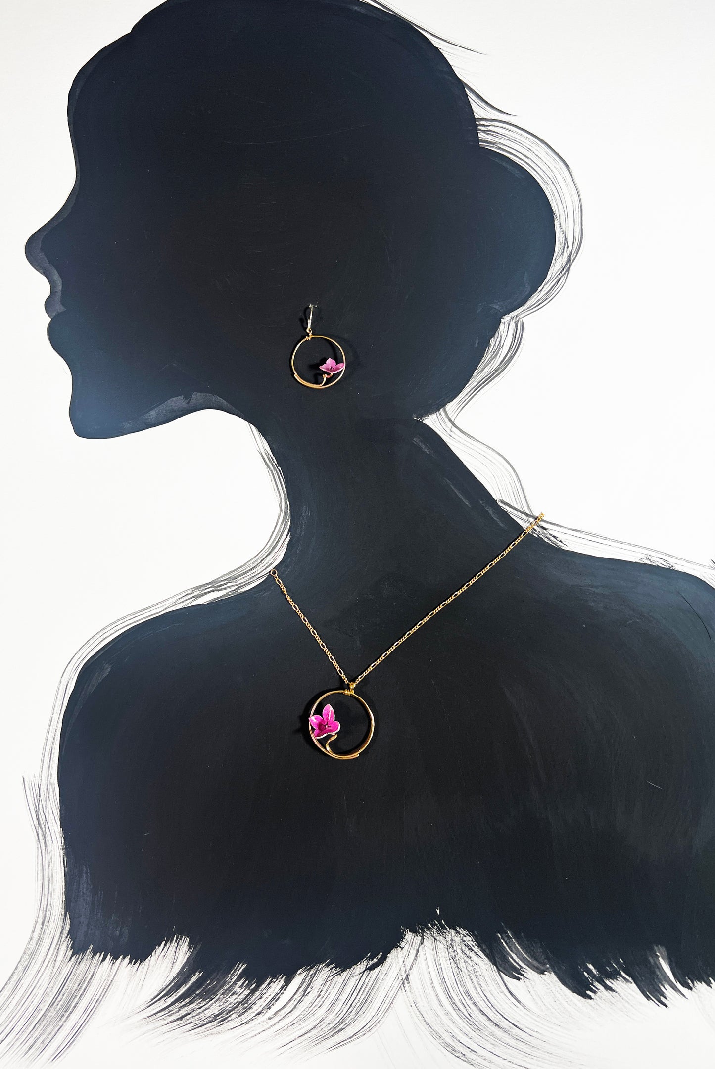 Purple Lilac Vine Necklace