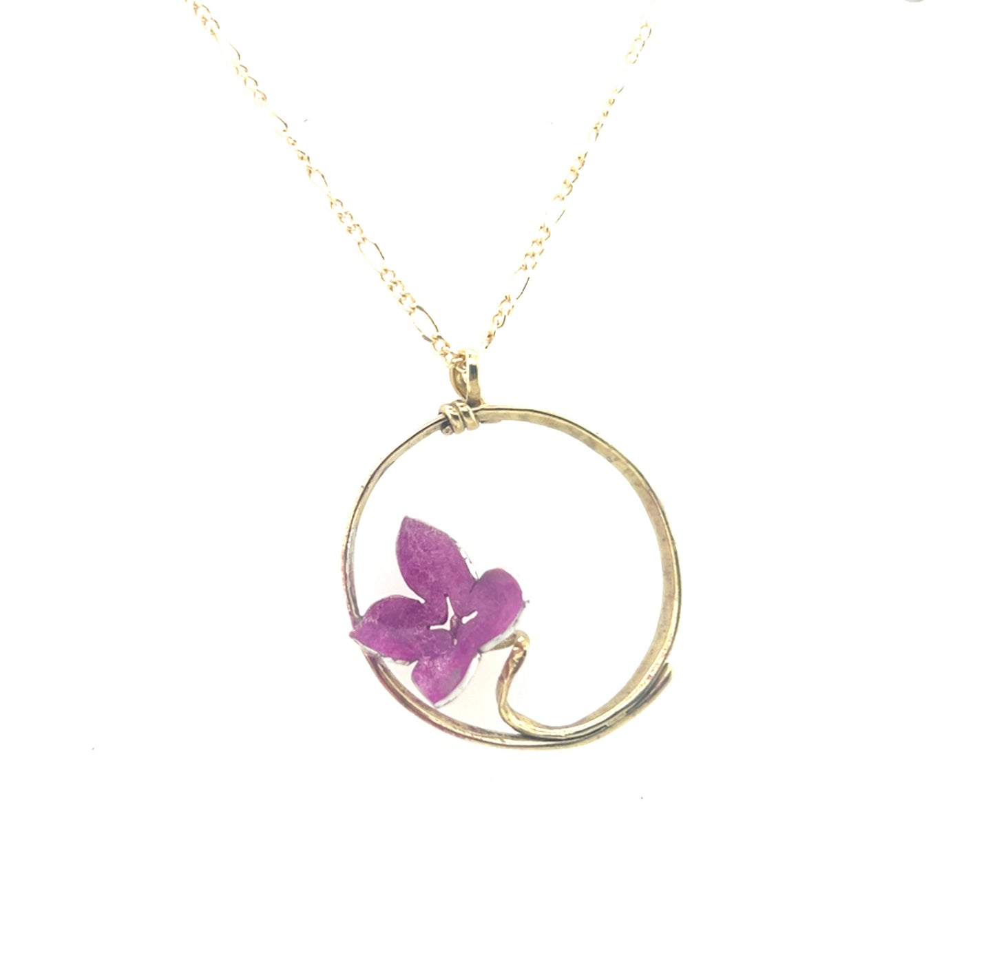 Purple Lilac Vine Necklace