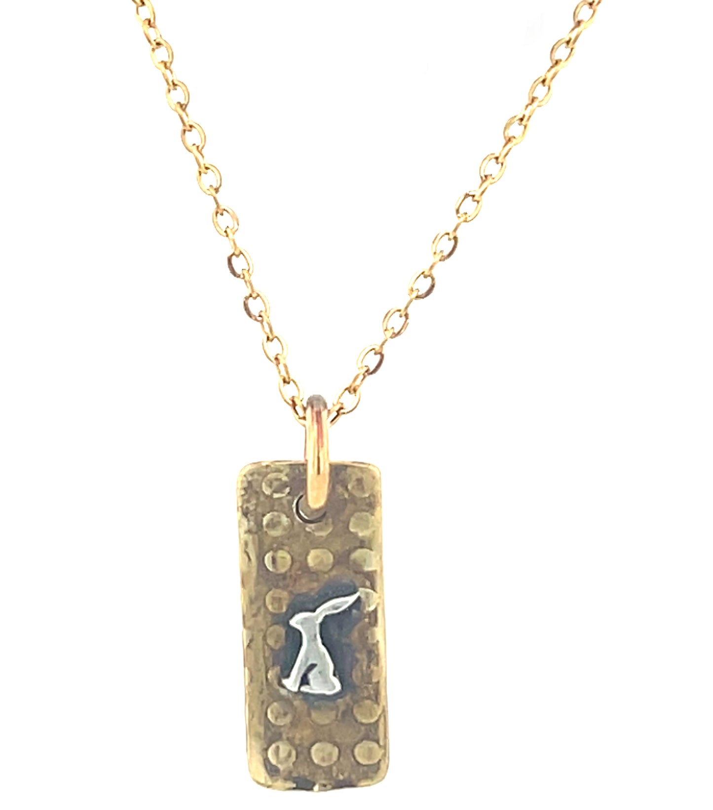 Polka Dot Necklace with Jackrabbit #5c