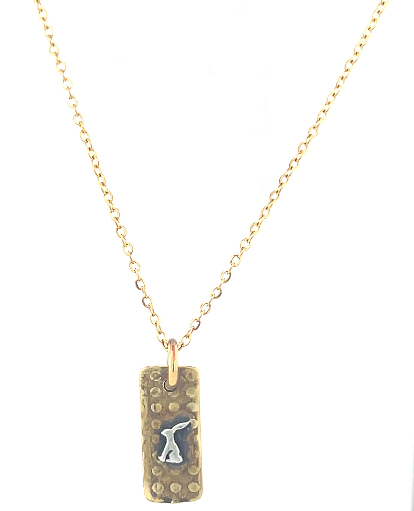 Polka Dot Necklace with Jackrabbit #5c