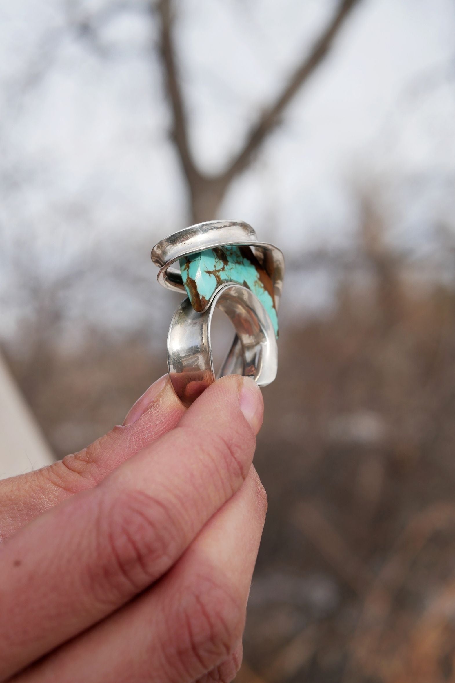 One-of-a-kind Anticlastic Gold Rings