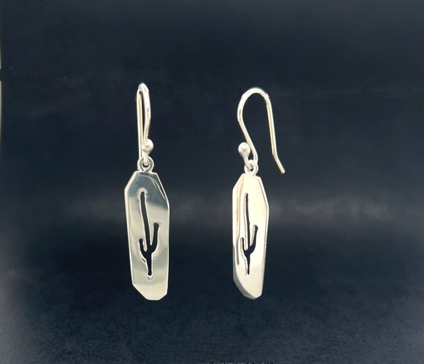 Saguaro Silhouette Cutout Earrings #13B