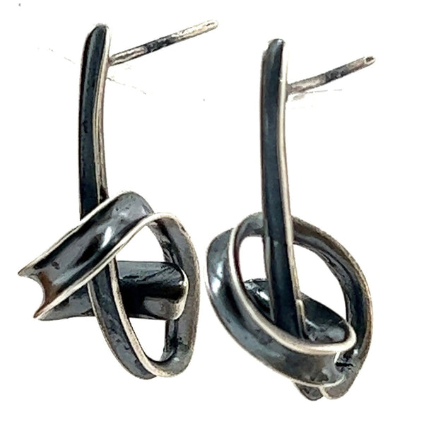 Anticlastic Twin Twist Knot Earrings #91
