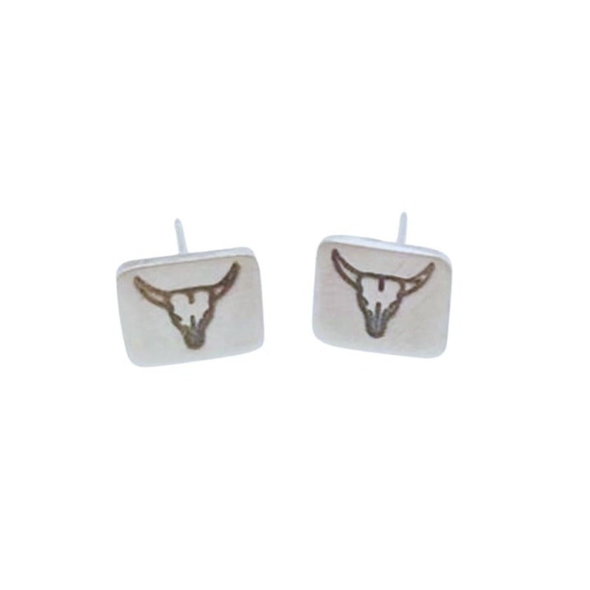 Longhorn Stud Earrings #286