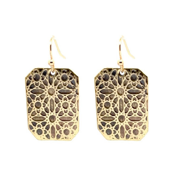 Deco Starburst Earrings #129a