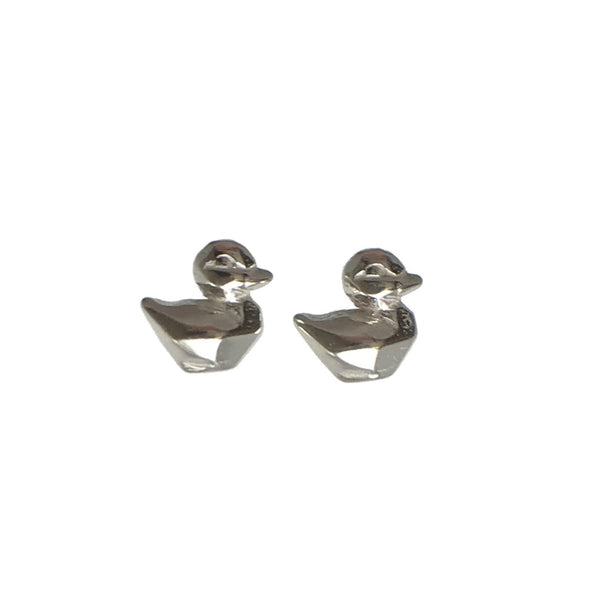 Geometric Duck Stud Earrings