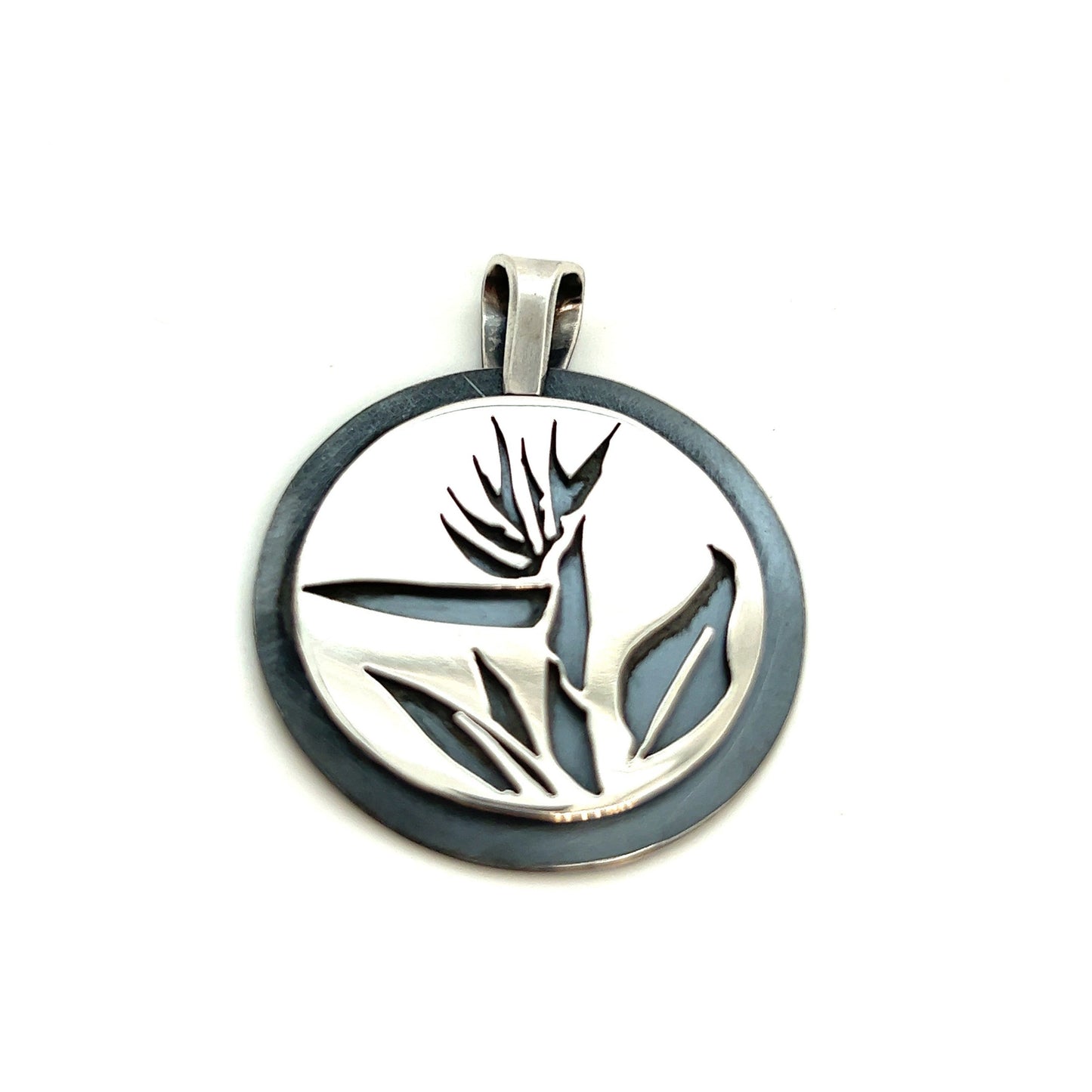 Bird of Paradise Flower Silhouettes Pendant #49