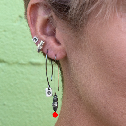 Geometric Lightbulb Drop Earrings