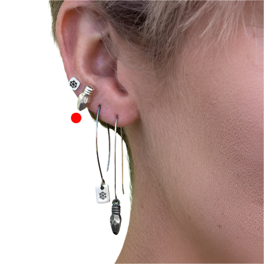 Geometric Lightbulb Stud Earrings