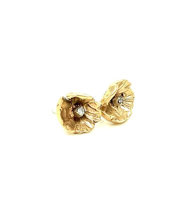 Tiny Poppy Studs (Small) #139