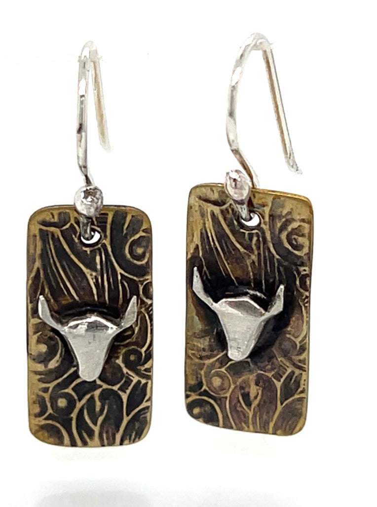 Longhorn Garden Earrings #265b