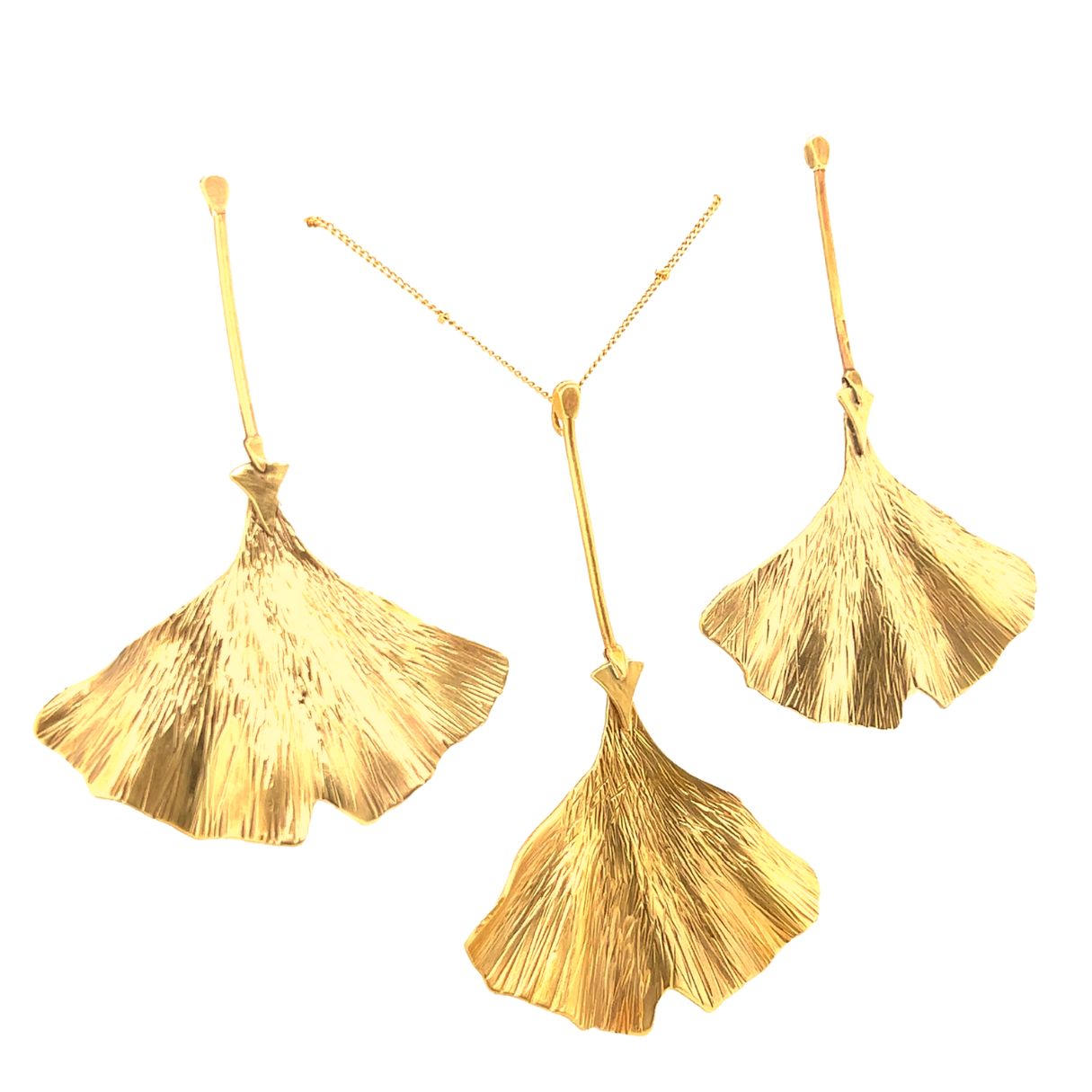 Gingko Deco Drops Earrings #184