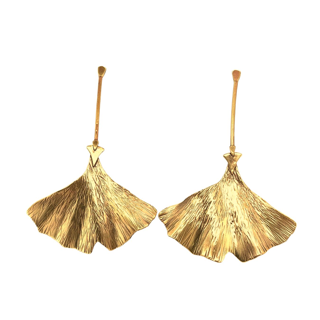 Gingko Deco Drops Earrings #184