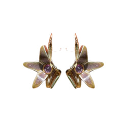 Amethyst Daisy Earrings #180