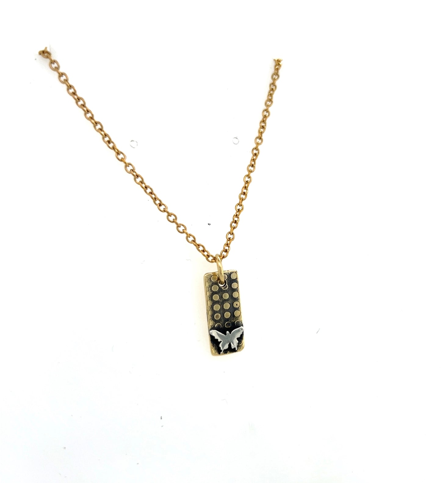 Polka Dot with Butterfly Neckalce #5b
