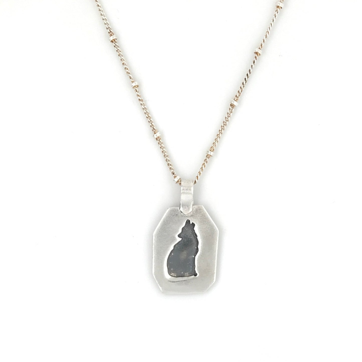 Don Quixote! Coyote Silhouette Necklace #257