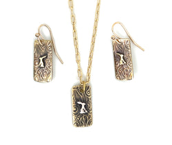 Nuvo frame Necklace with Jackrabbit #8b