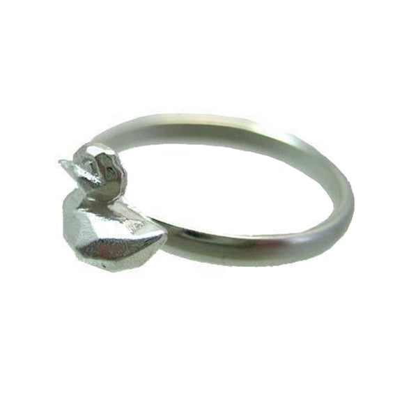 Paddle Like A Duck-Geometric Duck Ring #304