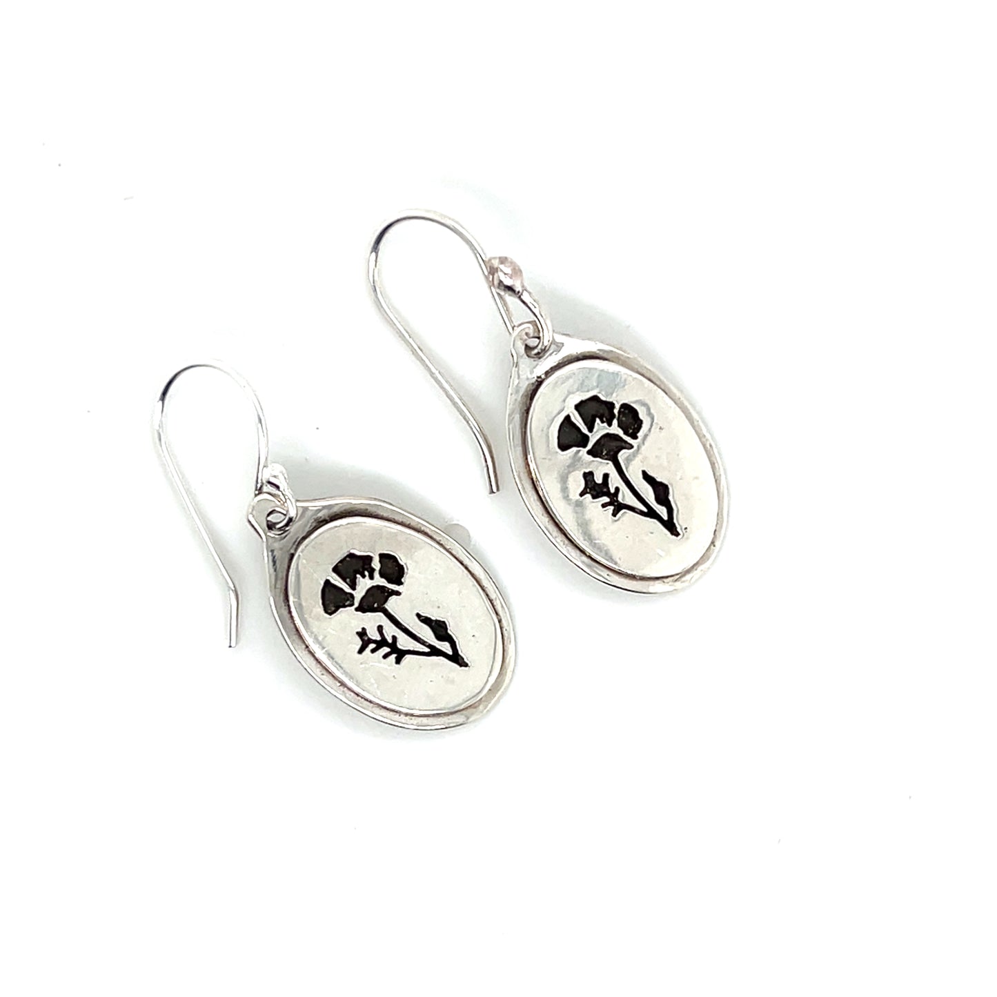 Poppy Silhouette Earrings #154