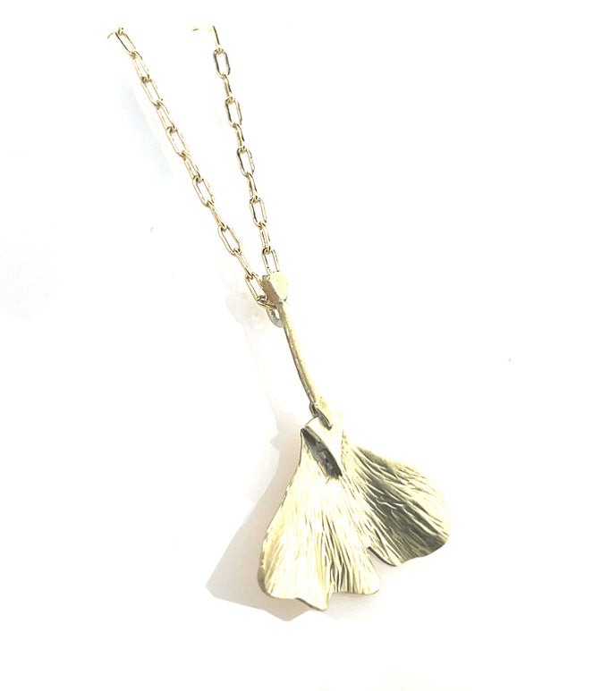 Ginkgo Deco Drops Small Necklace