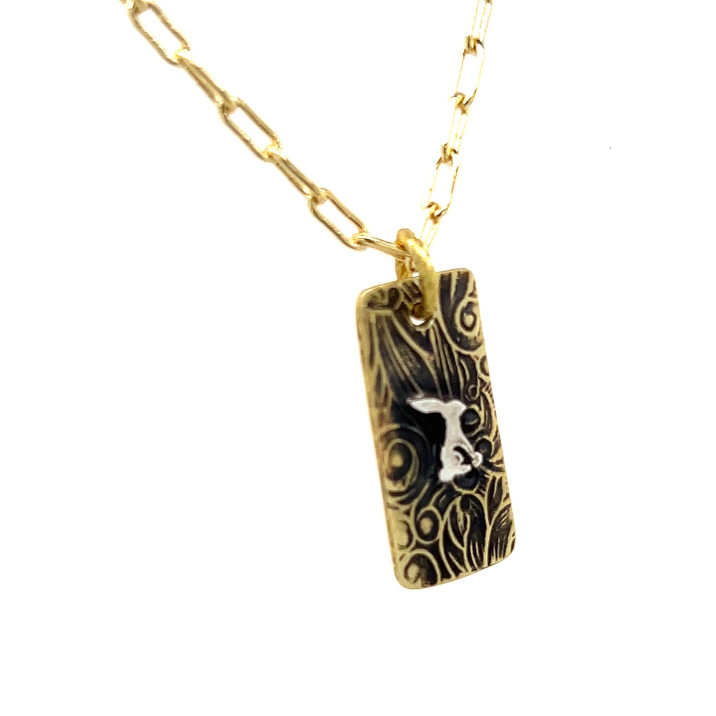 Art Nouveau Necklace with Jackrabbit #6B