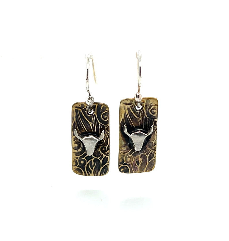 Longhorn Garden Earrings #265b