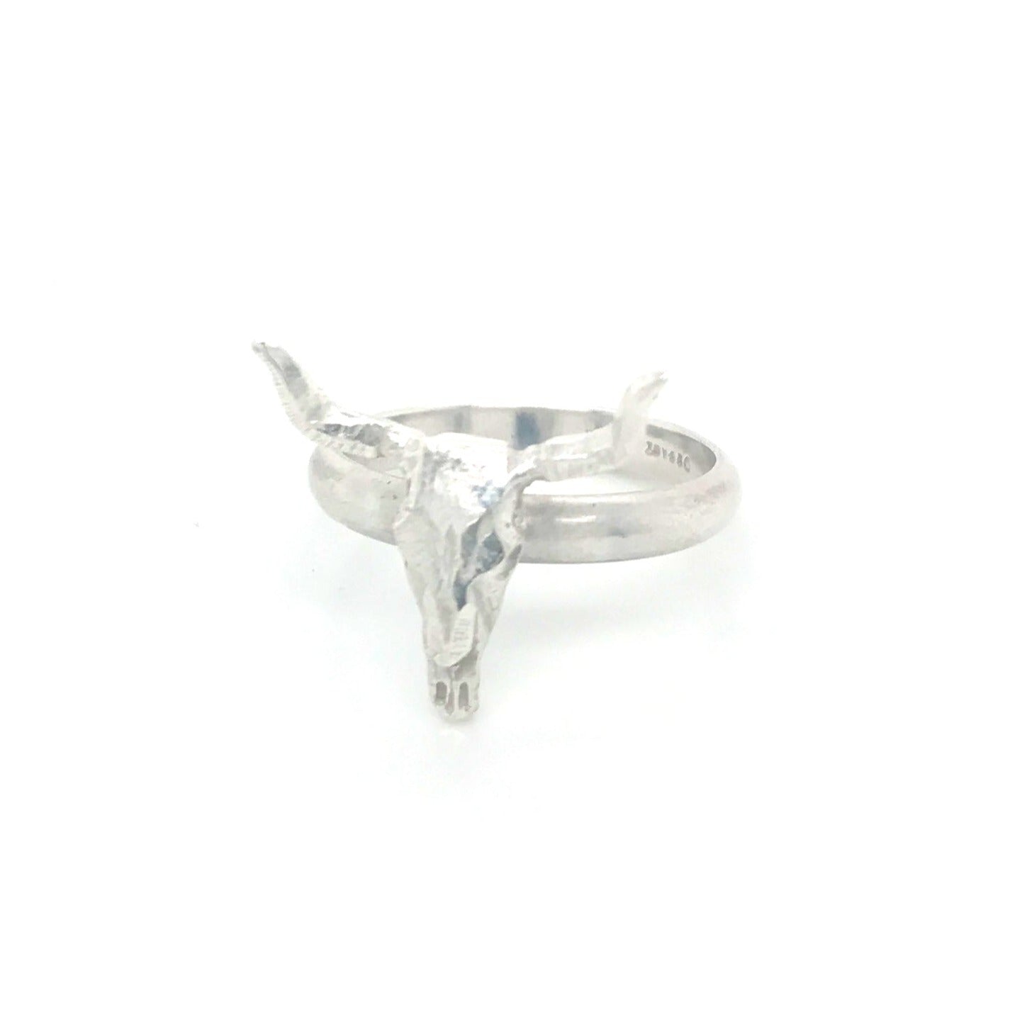 Geometric Texas Longhorn Skull Ring #262