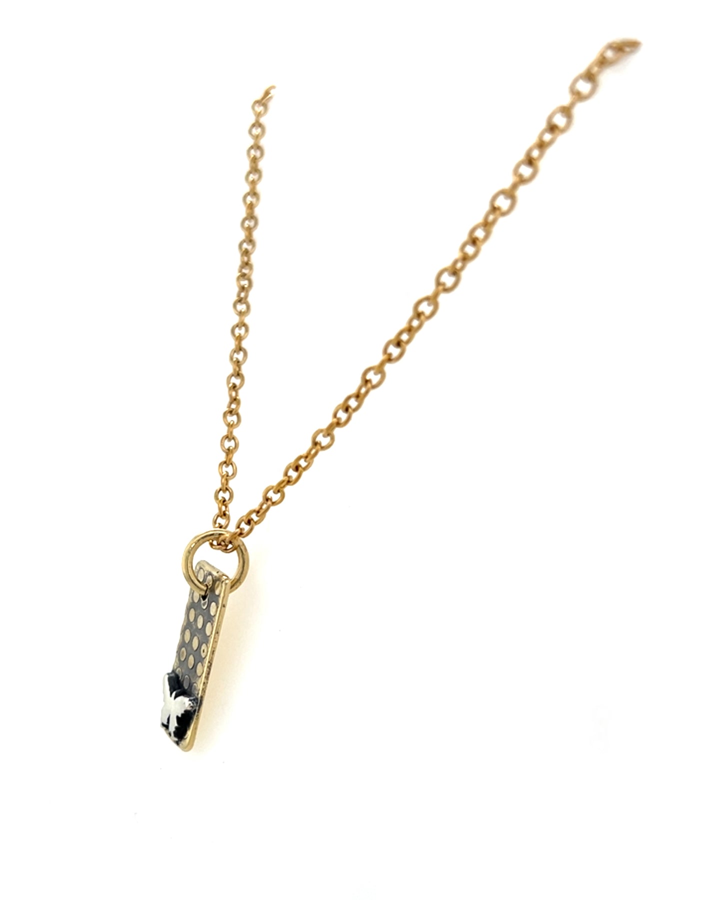 Polka Dot with Butterfly Neckalce #5b