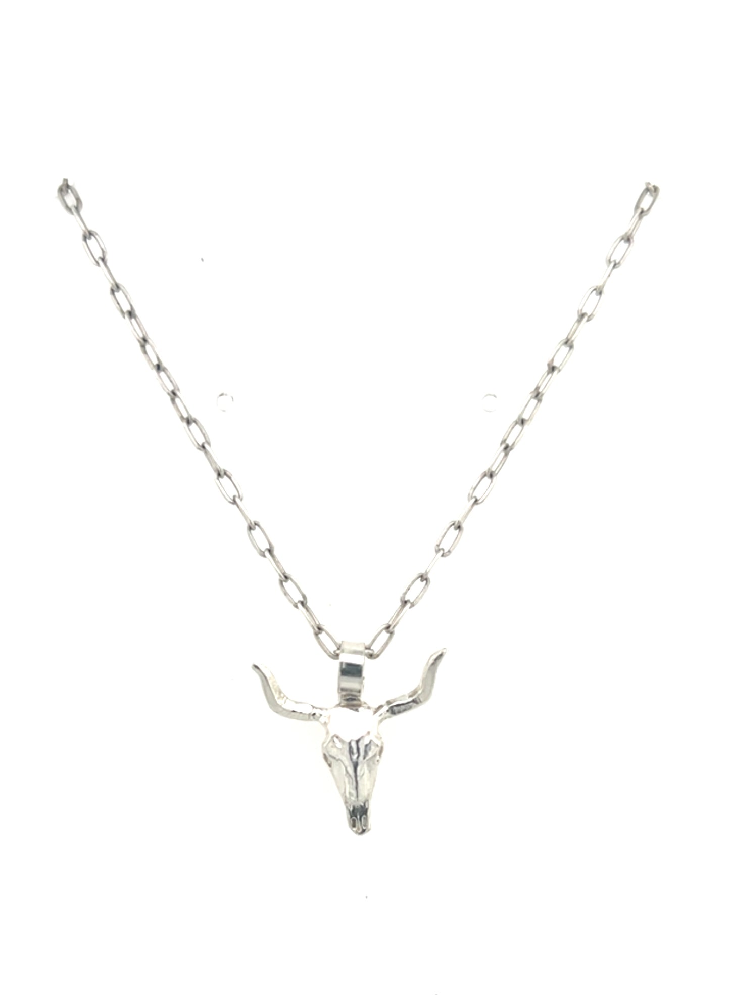 Texas Longhorn Skull Necklace #261