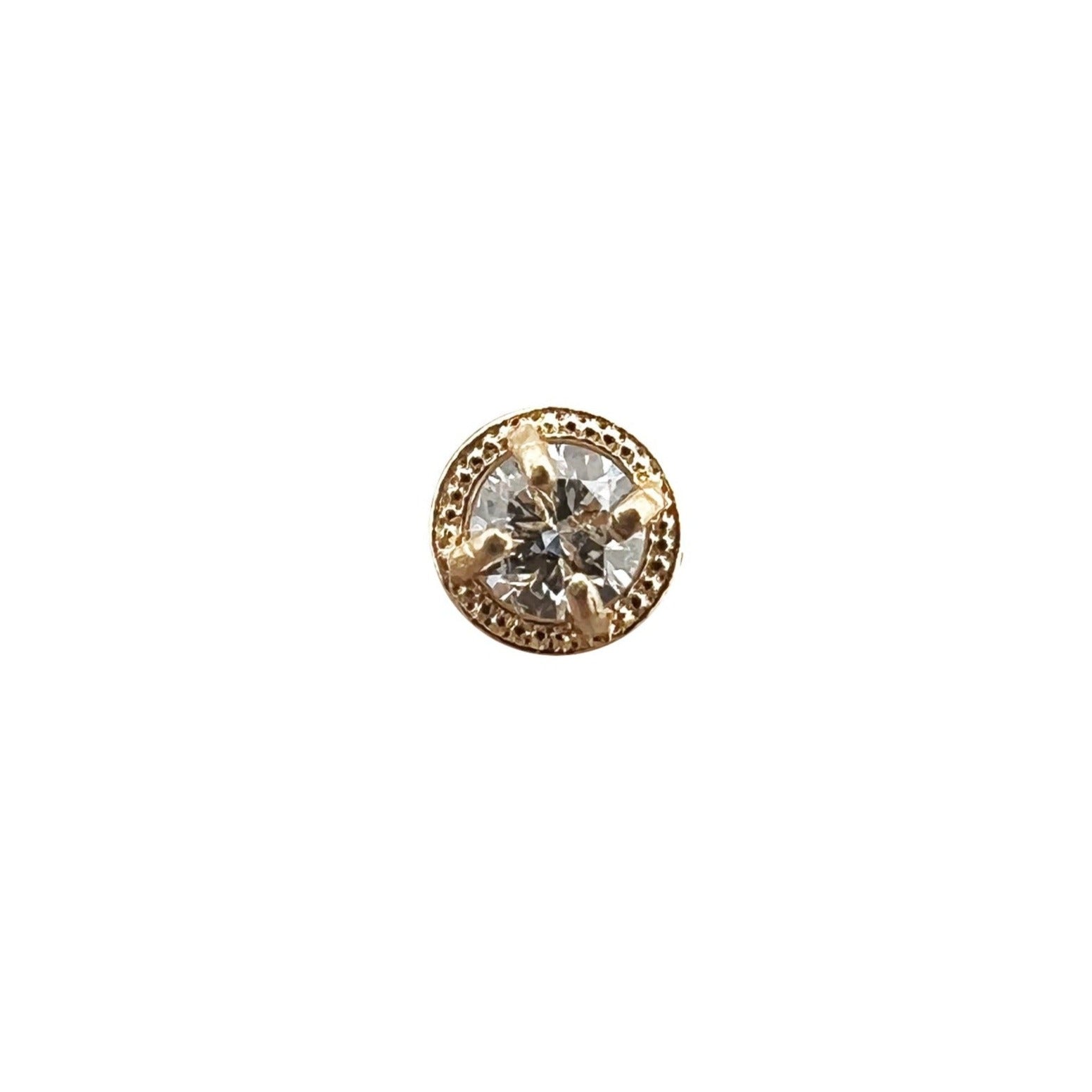 Studs Diamonds Round  #251