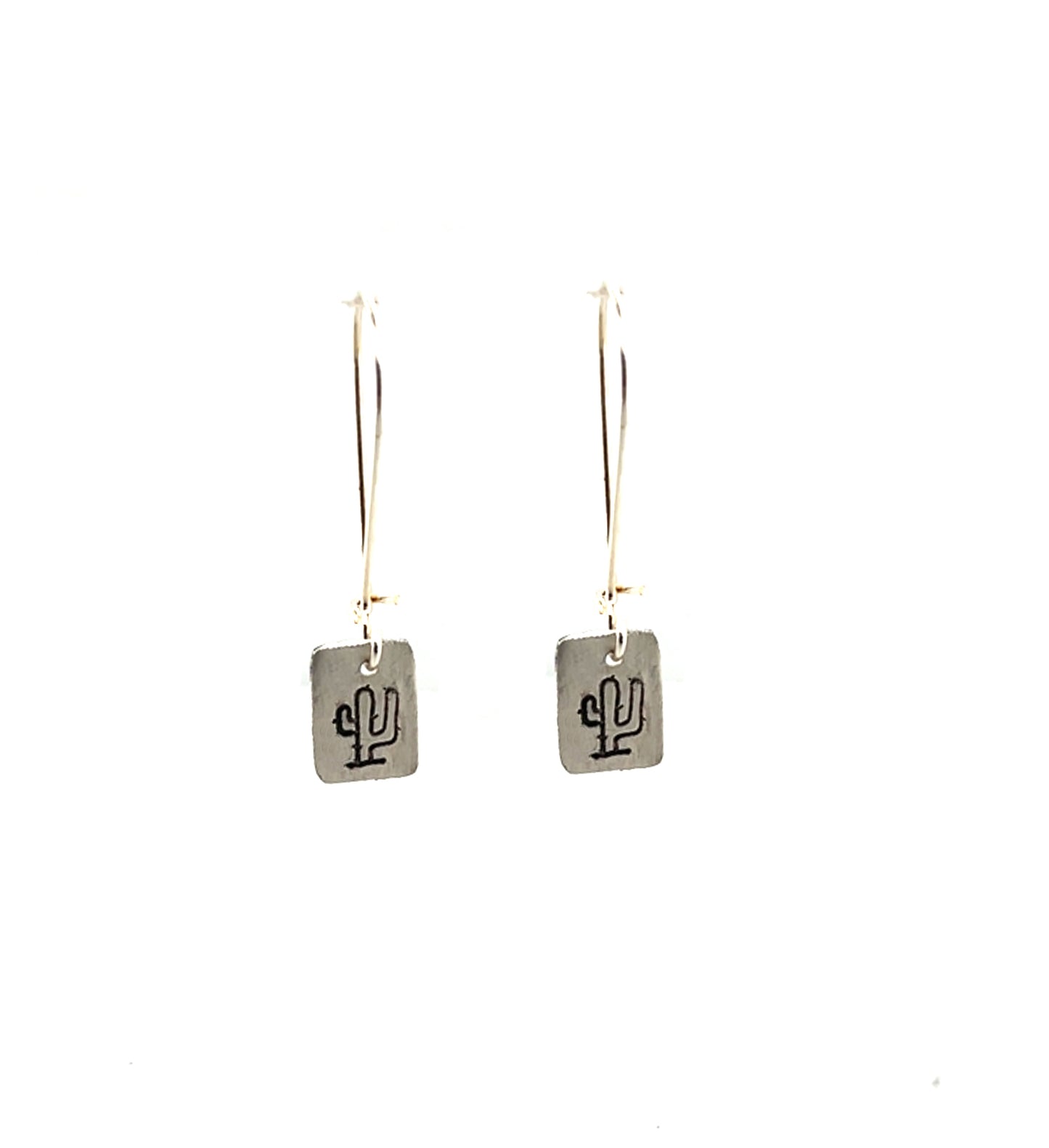 Saguaro Stamp Charm Earrings #46