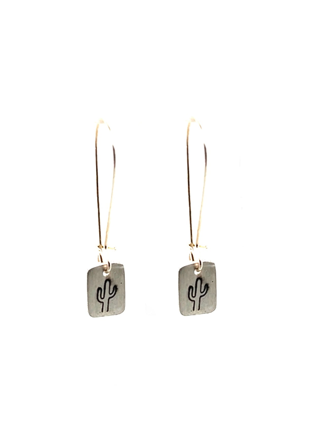 Simple Saguaro Charm Earrings #46