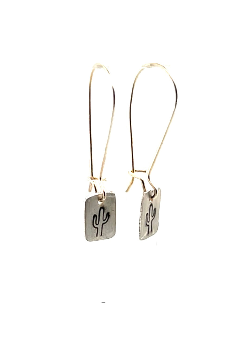 Simple Saguaro Charm Earrings #46