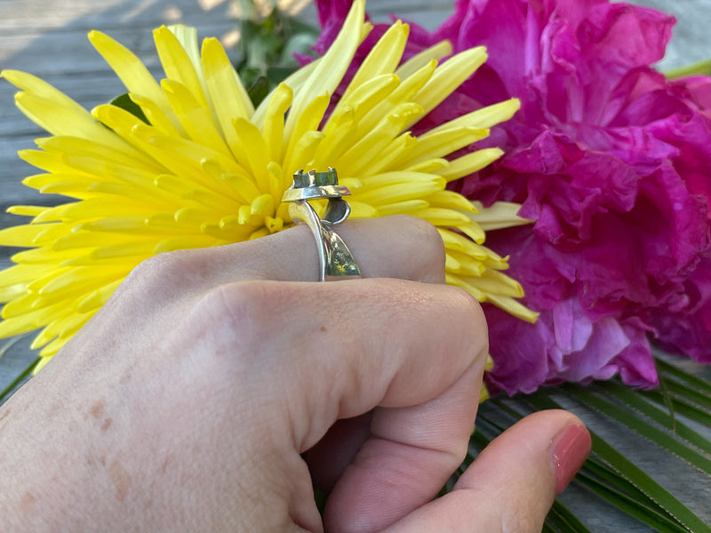 Tourmaline Slice Ring